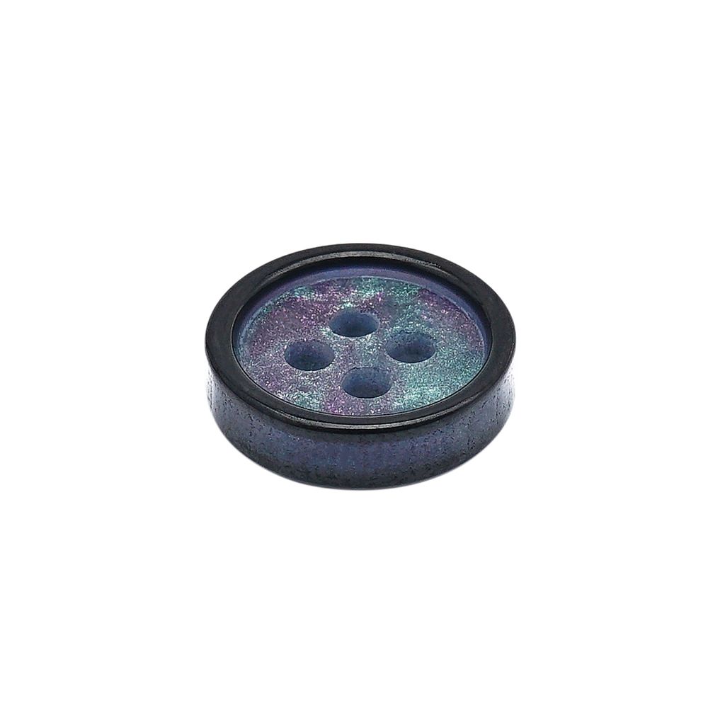 Пуговицы 4 прокола 18L (11мм), пластик (col.03 темно-синий), CB_M-57, 72 шт