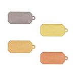 Заготовки для чеканки 2х1 см, 25 шт, №02 золото, Zlatka SBH-05