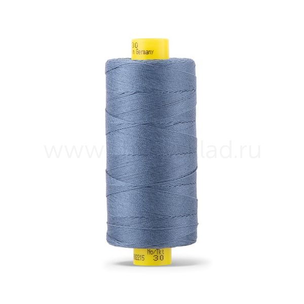 Нить отделочная Gutermann Mara 30/2, 300 м, 702404, 112 серо-синий джинс, 1 шт