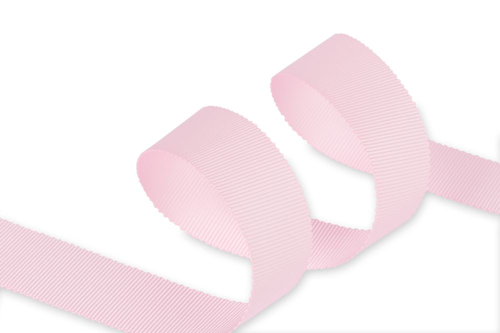 Лента репсовая (в рубчик) с зубчатым краем 25.0 мм, 25±1 метров, 123 бл.розовый, Gamma PTGR-25