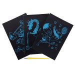 Набор для творчества Гравюра мини Спортсмены (мульти), 10х15 см, 1х3 шт, Hobbius GHPM-05