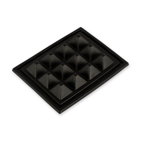 Нога площадная на дно сумки пластик Gamma FB340 (42 мм) 52х42х7 мм, 100 шт, черный