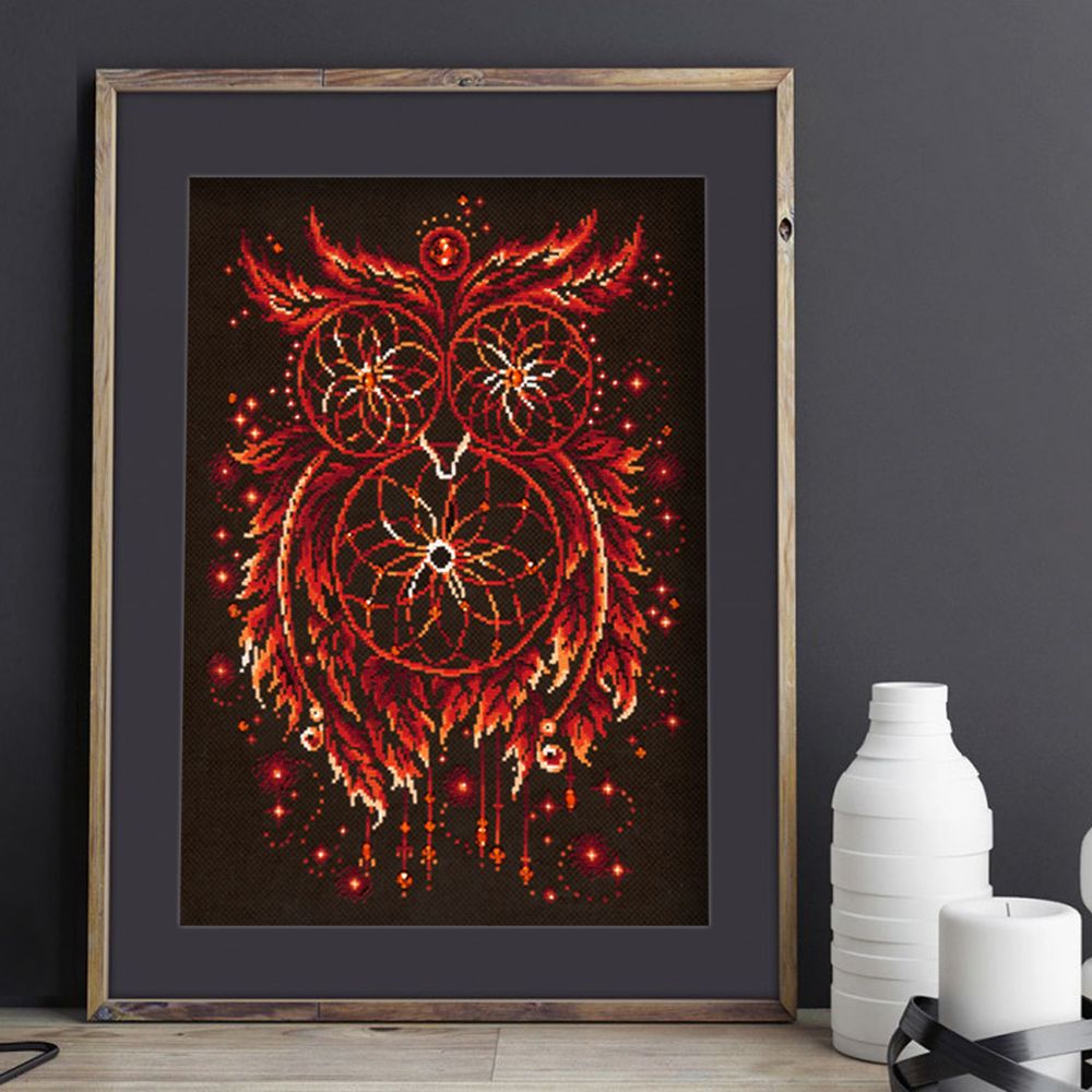 Набор для вышивания нитками Чудесная игла, Пламя души 29х40 см