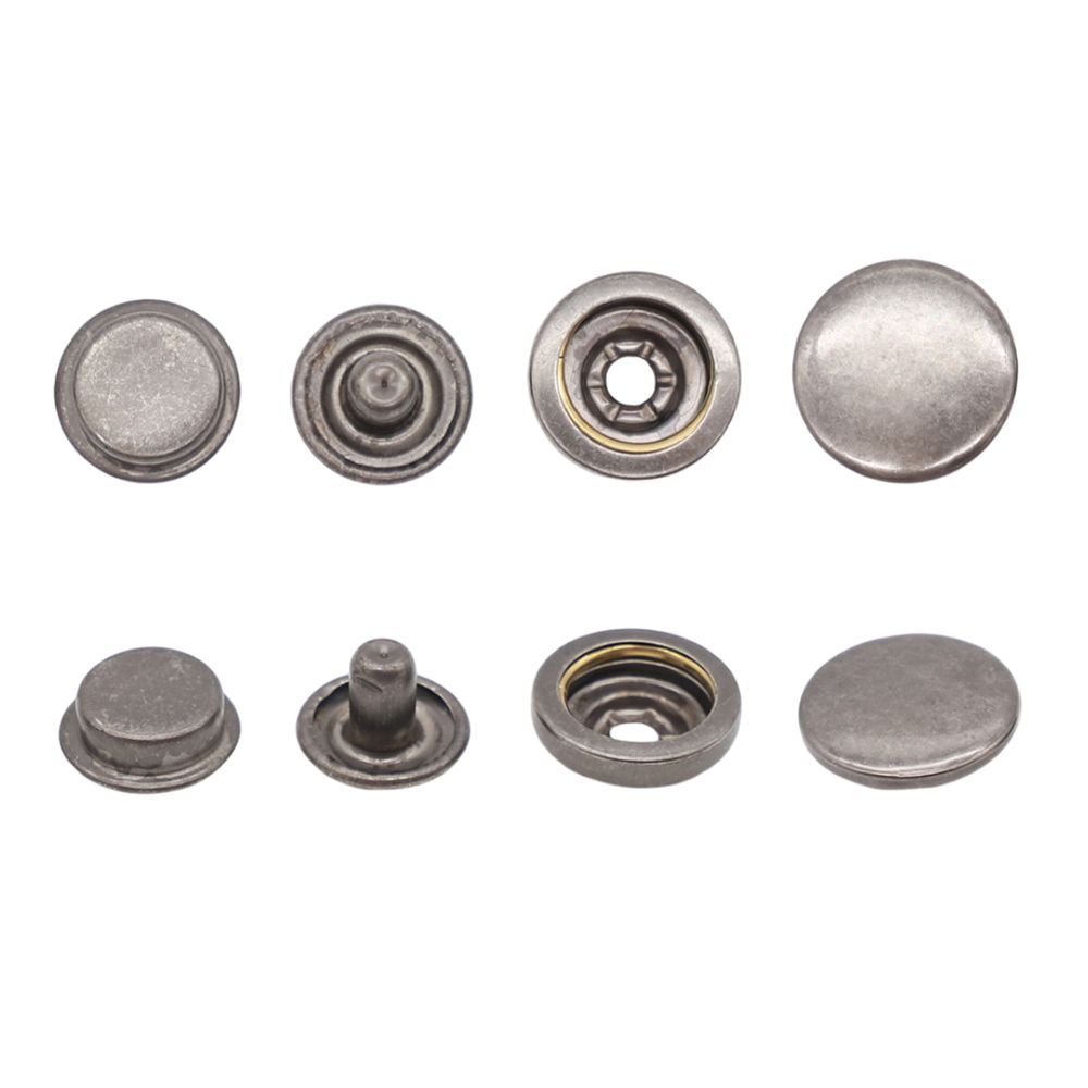 Кнопка Дельта (O-образная) ⌀15/15 мм, ≈72 шт, МЕТАЛЛ, чер.никель, NEW STAR