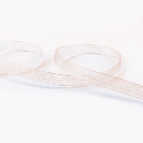 Лента капроновая (органза) 10.0 мм / 22.8±1 метра, 003 бл. кремовый, Blitz OR-10