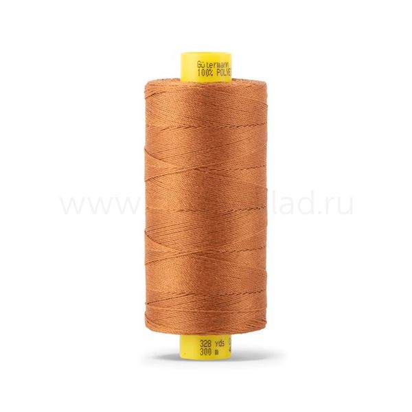 Нить отделочная Gutermann Mara 30/2, 300 м, 702404, 448 шоколадная охра, 1 катушка