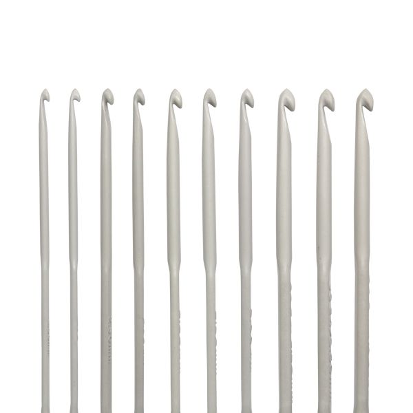 Набор крючков для вязания ⌀2,00-3,5 мм, 15 см, 10 шт, алюминий, Pony