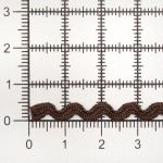 Тесьма вьюнчик 3 мм, 30 м, коричневый