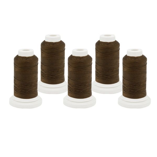 Нитки филаментные 420D/3, 137 м, Астра, 8108 т-коричневый