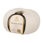 Пряжа Камтекс Мохер Голд / уп.10 мот. по 50 г, 250 м, цв.цв.205 белый