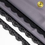 Кружево эластичное (стрейч) 15 мм, TBY.8031, 02 черный, 700м, Kruzhevo