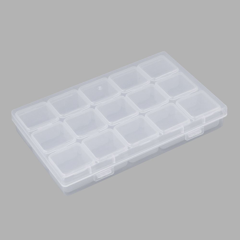 Контейнер для хранения мелочей 17.4х10.6х2.6 см, 15 штук в боксе