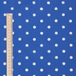 Штапель в горошек 90 г/м², 145 см / 2 метра, TBY.Vidt.03 цв.голубой