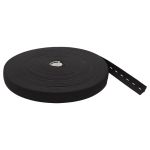 Резинка перфорированная 21.0 мм / 30 метров, вязаная, черный