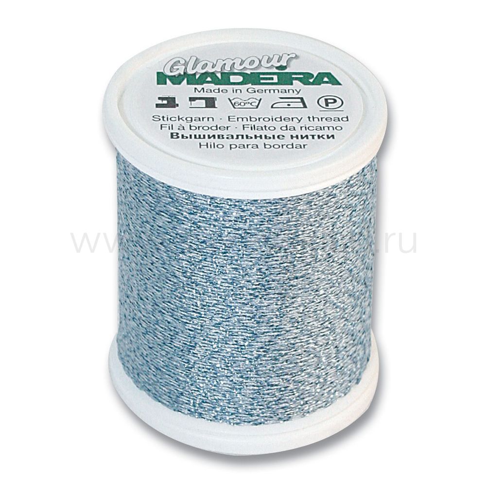 Нитки отделочные металлизированные Madeira Glamour №12, 200 м, цв. 3033, 9806, 5 катушек