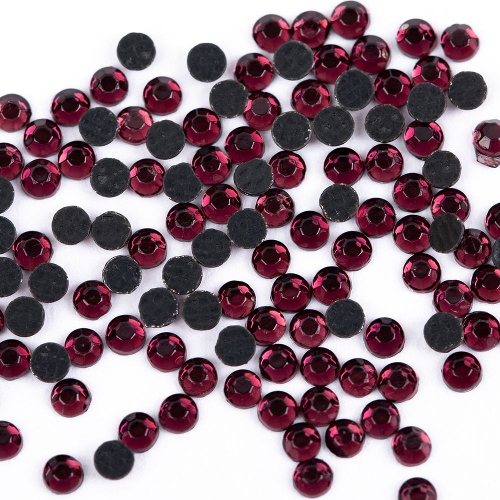 Стразы клеевые акрил 1.9-2.1 мм, 144 шт, SS06 сиреневый (amethyst), Zlatka RS/144