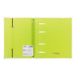 Папка-обложка для сменного тетрадного блока на 4 кольцах A5+ 700 мкм 20 мм, 1 шт, ⌀- 20 мм, лайм EC21140021, Expert Complete EC21140021