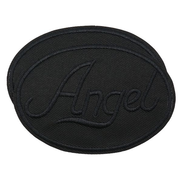 Термоаппликация круг ANGEL black 93х67мм (Black (черный)), 2 шт, LA559