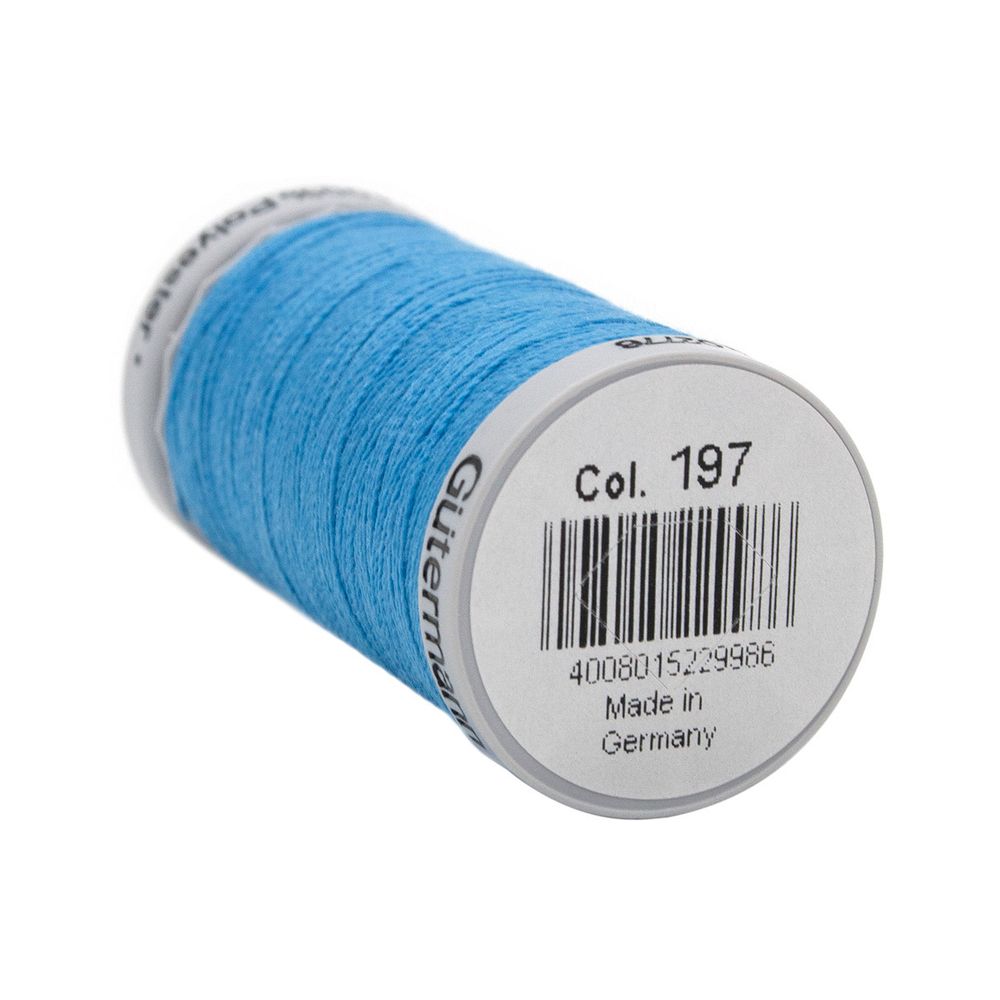 Нитки суперкрепкие Gutermann Extra Strong M782, 100м, 197 лазурно-голубой, 5 катушек