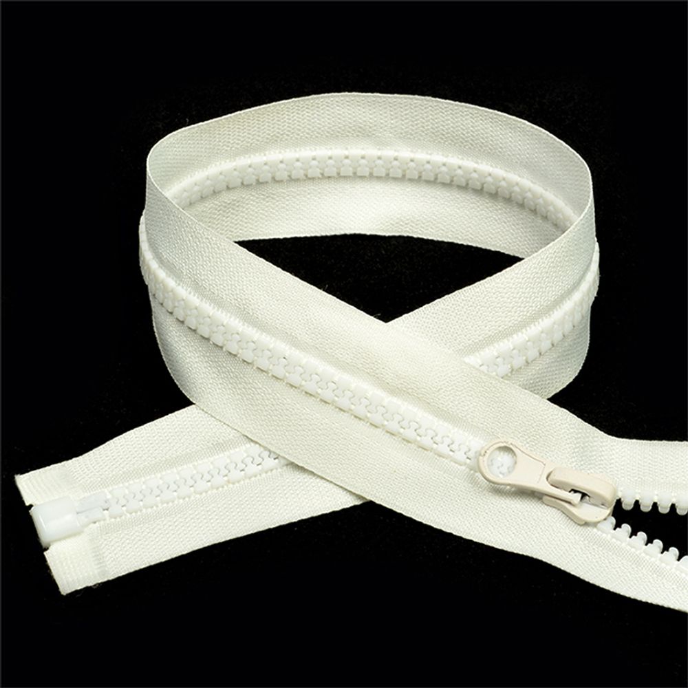 Молния трактор Т5 (5 мм) 1 зам., разъем., 60 см, цв.F102 молочный уп.10 шт Молния трактор Т5 (5 мм) 1 зам., разъем., 60 см, цв.F102 молочный уп.10 шт