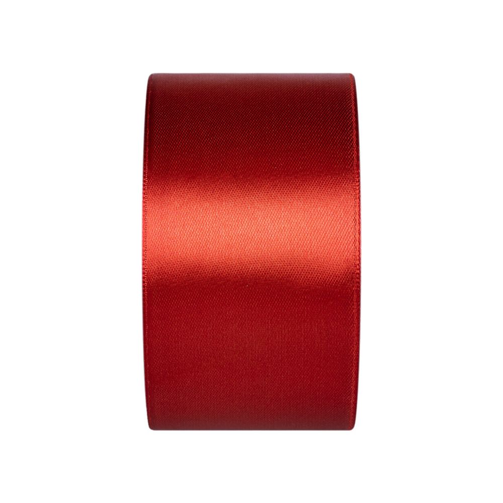 Лента атласная 1-сторонняя 50.0 мм / 33±2 метра, 123 коричнево-бордовый, Gamma