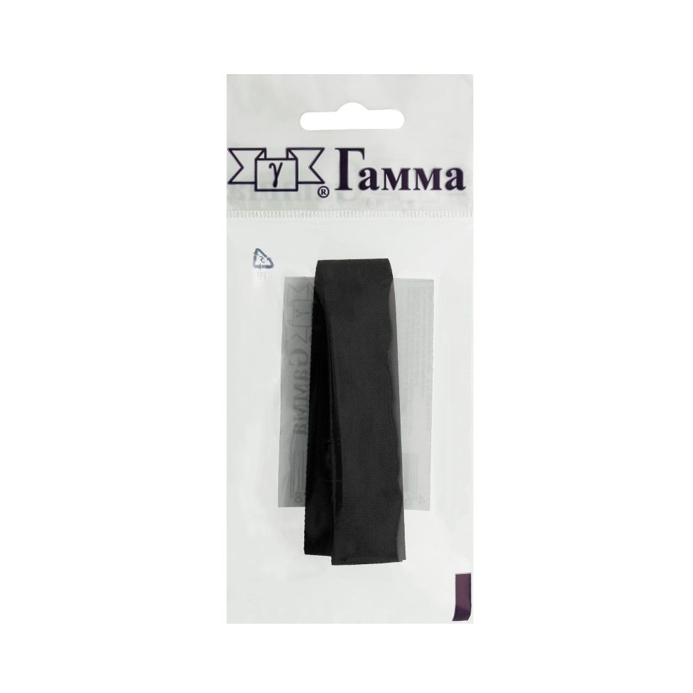 Лента контактная липучка фасовка (велкро) пришивная 20 мм / 5 шт по 25 см, черный, Gamma LG-20, ПАРА (крючок+петля), качество "B"