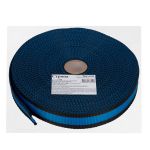 Стропа (ременная лента) 30 мм / 25 метров, толщ. 1.01 мм, [17.1 г/пог.м], 100% п/п, сине- черный, Gamma 3338