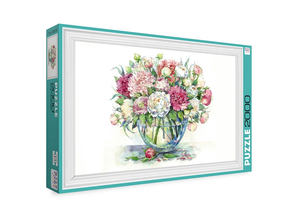 Пазл 2000 элементов, Букет с пионами, Фрея PZL-2000/10