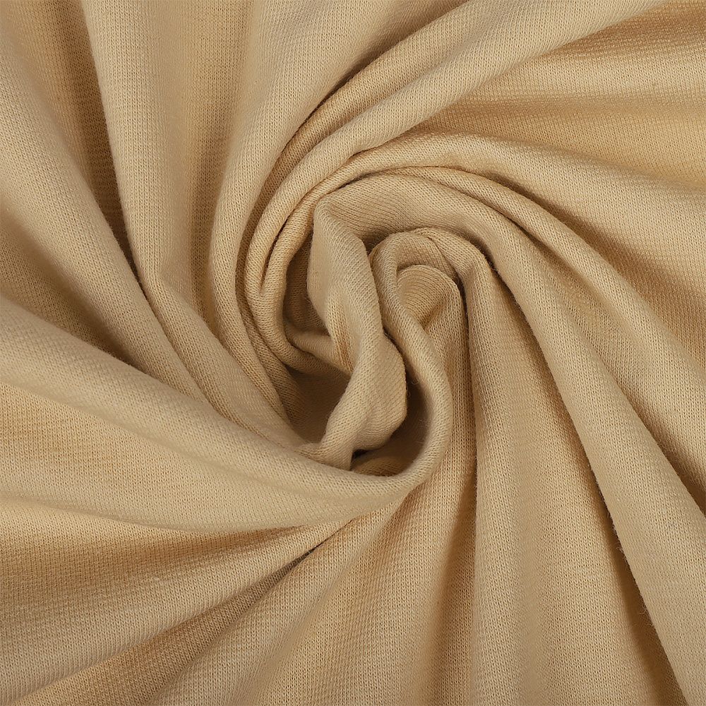 Кулирка с лайкрой ОЕ 175 г/м², 100+100 см / 6 метров, КУЛ.175.14-0936.6, миндаль