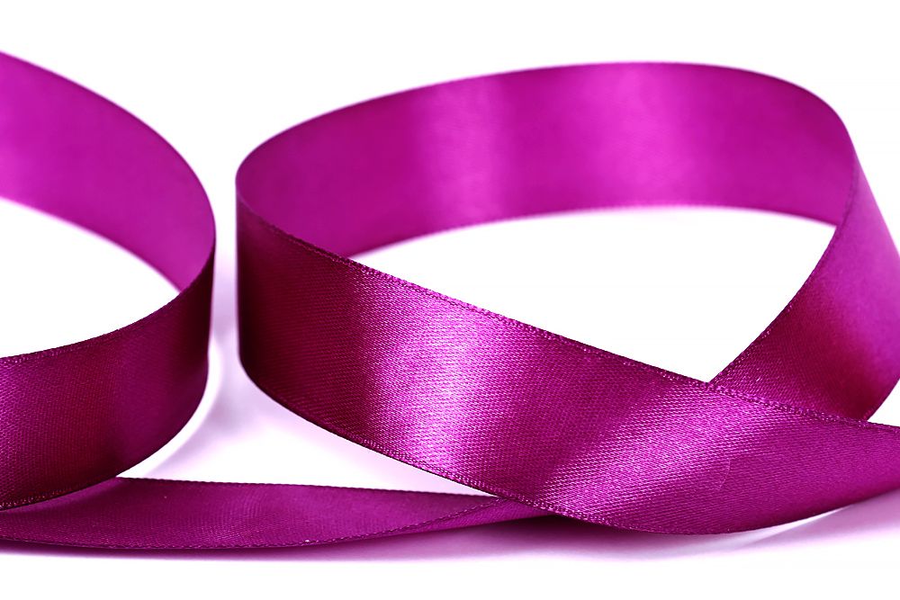 Лента атласная 1-сторонняя 25.0 мм / 33±2 метра, 142 св.фиолетовый, Gamma