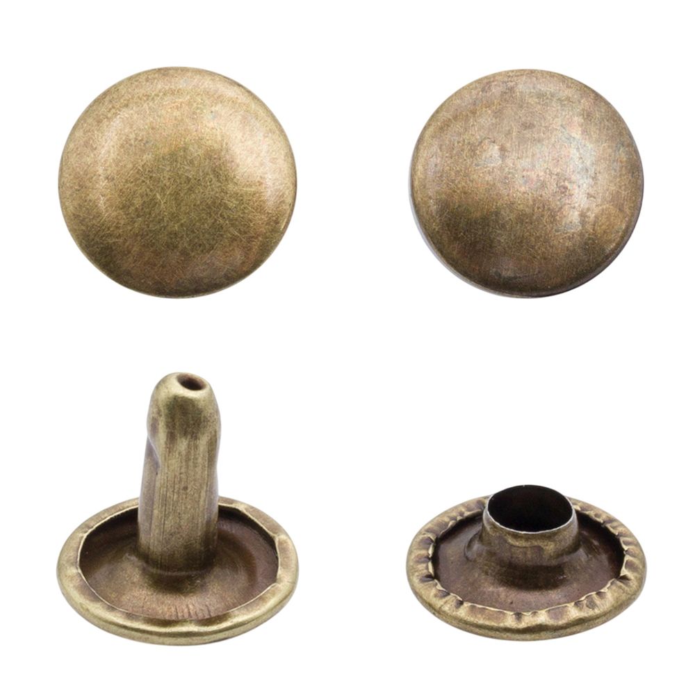 Хольнитены двухсторонние ⌀9 мм, h=9 мм, сталь, New Star №33.5, антик, уп.≈2000 шт