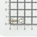 Крючки пришивные 10 мм, никель, упак. 14 компл, Hobby&Pro, 5 упак