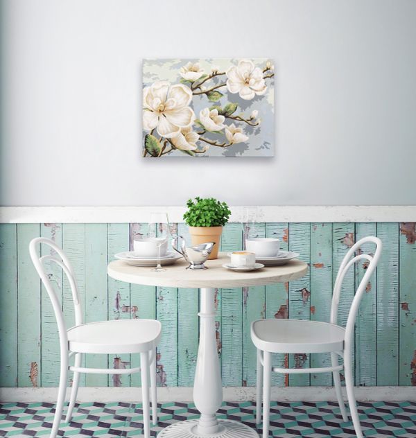 Картина по номерам Фрея PNB/PM-209, Ветвь магнолии, 40х30 см