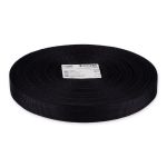 Стропа (ременная лента) 25 мм / 50 метров, [15.32 г/пог.м], 100% п/а, черный, Gamma 9с763