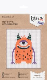 Набор для вышивания нитками Klart, Монстрик