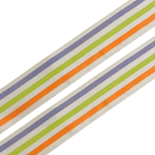 Лента атласная с рисунком полосы 25.0 мм / 3 метра, Globus