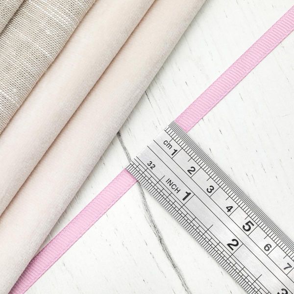 Лента репсовая (в рубчик) 6.0 мм, 145 сиреневый, уп.18,28 м