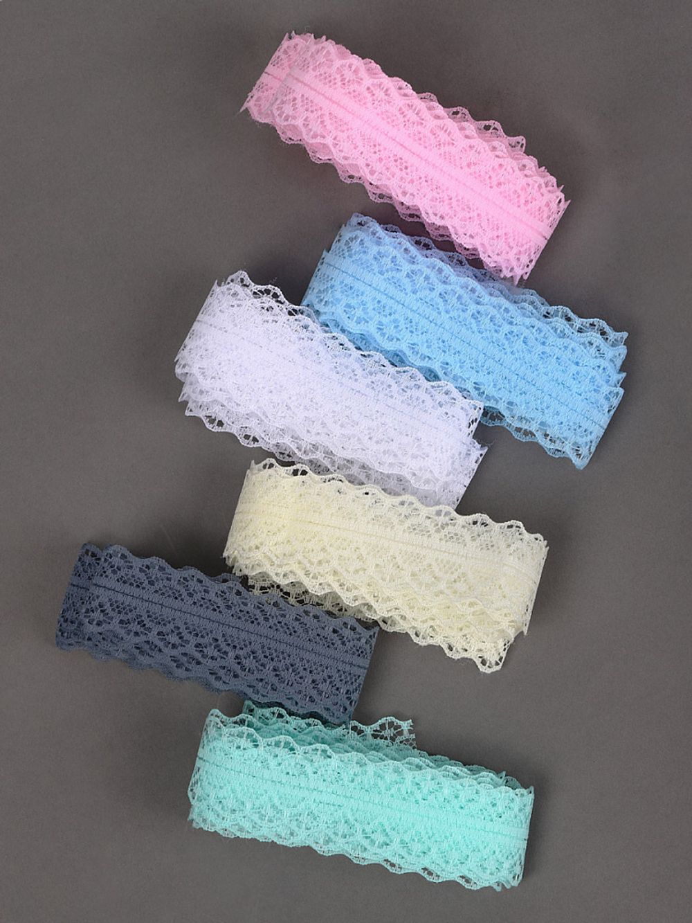 Набор кружева для рукоделия 30 мм (6 шт по 2 метра), №2