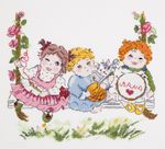 Набор для вышивания нитками Panna, Буду мамой, 23х20 см