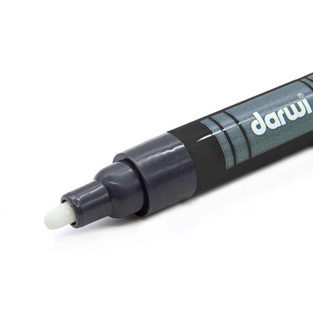 Маркер акриловый Darwi Opak, 3мм, укрывистый, 100 черный