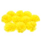 Бант декоративный ⌀11 см, уп., 10 шт, желтый, С403