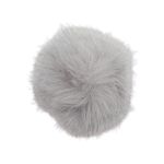 Помпон из искусственного меха 80 мм, св.серый, 2 шт, FRA11-8LR221