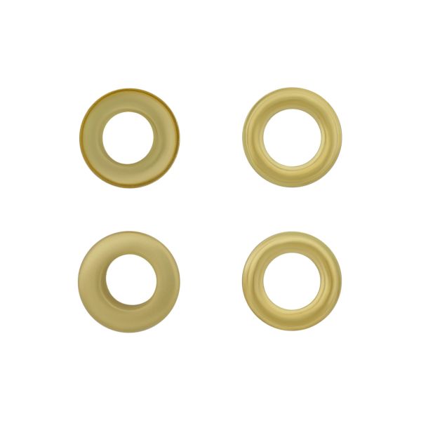 Люверсы металл плоские ⌀8 мм, цв. золото BIG, 64707, 50 шт