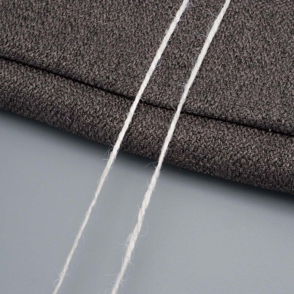 Шпагат джутовый ⌀1.4 мм / 50 метров (50 г), 2-ниточный, 1200 текс, евробобина, белый