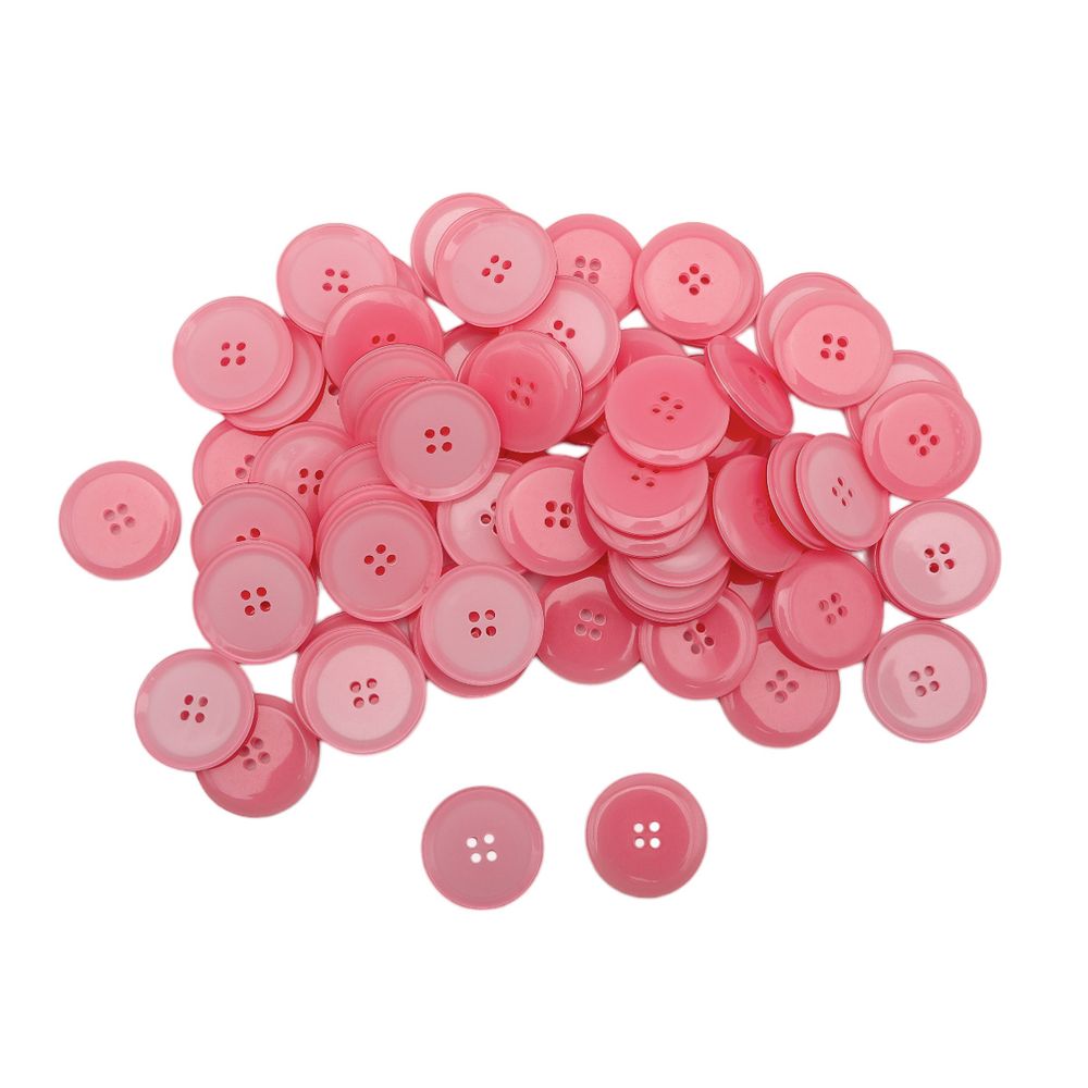 Пуговицы 4 прокола 34L, (col.G (розовый)), 72 шт, 612641-6