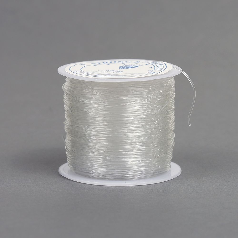 Нить силиконовая 0.8 мм, 0215-1012 цв.прозрачный рул.30м, 10 катушек