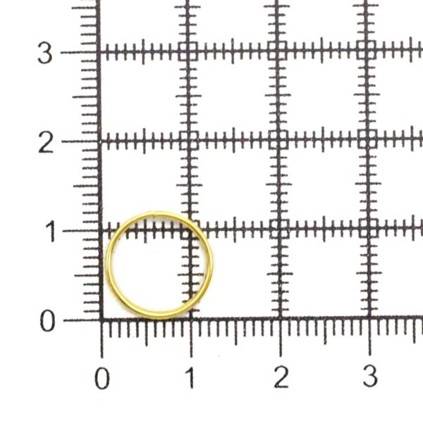 Кольцо соединительное двойное, 12 мм, 50 шт, Astra&Craft, цв.яркое золото