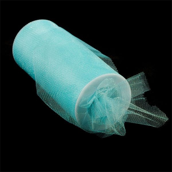 Фатин на шпульке средней жесткости блестящий 150 мм / 22.86 метра, TBY.MSS.170.15, цв.15 бирюзовый