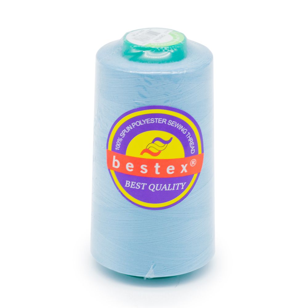 Нитки универсальные Bestex 50/2, 4570 м (5000 ярд) / 1 кат., 085 голубой.лед