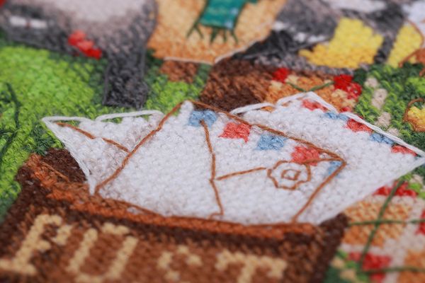 Набор для вышивания нитками Panna, Новогодняя почта 25,5х22 см